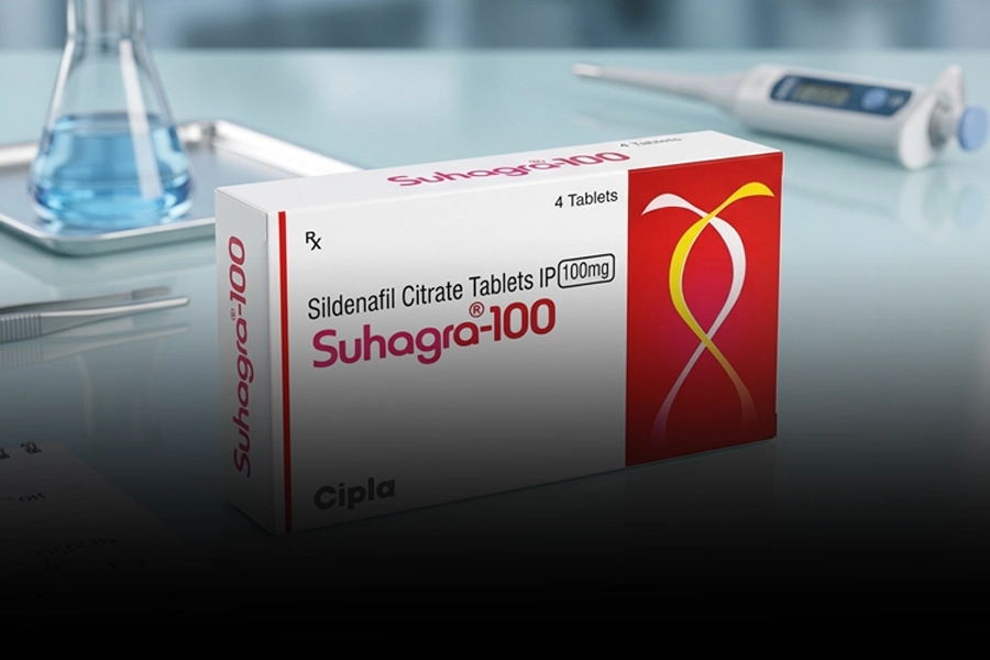Suhagra 100mg sildenafil tablets pack for ED treatment